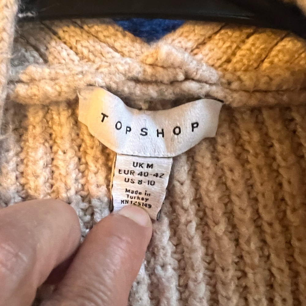 Topshop Ribbed Open Front Cardigan - Picture 7 of 7